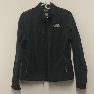 Women's Black Fleece North Face Zip Up Jacket M